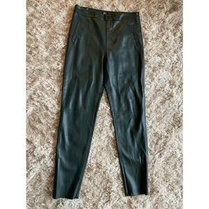 Zara Faux Leather Trousers Minimalist Chic Downtown Streetwear Edgy Rocker Trend